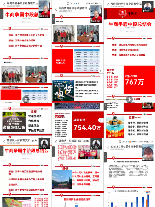 君浩環保參加河南牛（niú）商爭霸賽線上中段總結會